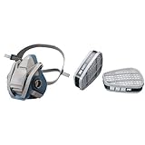 3M 防毒マスク面体 6500QL Lサイズ & 吸収缶 有機ガス用 6001