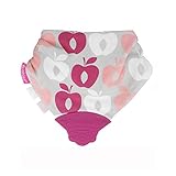 Kushies（クーシーズ）歯がため付きスタイ ビブ バンダナ (G02 アップル)