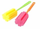 Nice Days（ナイス　ディズ） スポンジブラシ　ベビー哺乳びん　カップ用　高耐久性　プラスチックハンドル　1本入り