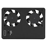 カメラ冷却ファン、サイレントカメラ外部冷却システム 2 速デュアル冷却ファン、バッククリップオンカメラ冷却ファン A7M4 ZV E1 A6700 A7C2 A7S3ZV 用