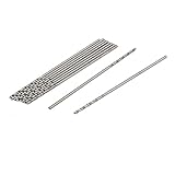 uxcell ドリルビット ドリル刃 ストレートシャンク HSS 丸軸 0.65mm 10個入り