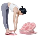 【1日5分！立つだけストレッチ】 ストレッチボード アキレス腱伸ばし器具 9段階角度調整 ふくらはぎ 足首 アキレス腱伸ばし 傾斜台 リハビリ ストレッチングボード 耐荷重150kg ピンク MYPULSE