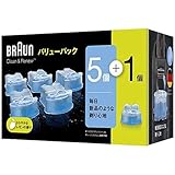 ブラウン アルコール洗浄システム専用洗浄液カートリッジ【5個＋1個入】BRAUN クリーン＆リニューシステム用 CCR5CR