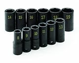 SK Hand Tool 4080 Drive Semi-Deep Metric Impact Socket Set, 3/8-Inch by SK Hand Tool [並行輸入品]