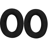 Sennheiser HD598交換用イヤーパッド、イヤーパッド交換用クッション、Sennheiser HD598SE、HD598CS、HD595、HD599 SEヘッドセット用、ゼンハイザーHD599ノイズアイソレーションフォームソフトレザーベルベットブラック