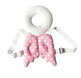 ベビー　頭の保護枕　ヘルメット　セーフティーリュック　転ぶ防止　天使の翼 (ピンク)