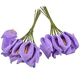 URIJK 造花 人工のフラワーブーケ 人工花束 人工の花 プラスチック ウェディングブーケ パーティー ホーム装飾 10個
