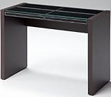 ガラス付100デスクブラック