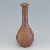 備前焼 鶴首花入 [R10xH23.2cm] 陶峰 【化】 茶道 茶器 抹茶