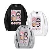 [SENDENG] 対応多聞くん今どっち!? 長袖 Tシャツ スウェット 春 冬 裹毛 ゆったり 福原 多聞 人気 肌着 日常服 春秋服 厚手 綿製 カジュアル 柔らかい かわいい 萌えグッズ 通気性 快適 周辺 プレゼント 贈り物 (2XL,白)