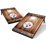 Officialy LicensedピッツバーグスティーラーズBean Bag TossテールゲートGame Cornhole Set