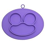 URsmart MiniサイズSmile Baby RiceプレートシリコンFoodプレースマットKids Suction toダイニングテーブルキッチン食器類