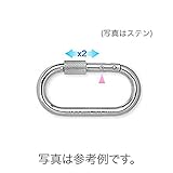 【10個】 連結用品 カラビナ KR10-S レスキュー(SG付) ステン 安全環が２倍の速さで移動 ダブルストッパータイプ 123 伊藤製作所 アミD