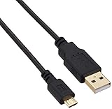 変換名人 MicroUSB ケーブル [ 5m ] 低損失アルミシールドケーブル、金メッキ端子採用 USB2A-MC/CA500