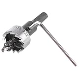 1ピースチタンHSSドリルビット穴切断カッターツールキット1 Pcヘックスキー木製プラスチック用金属加工カッターツール22mm/23mmスパナセット (22mm)