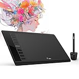 UGEE M708 ペンタブレット 10x6インチ デジタル描画ボード カスタマイズ可能な8つのショートカットキー
