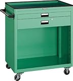 ＴＲＵＳＣＯ　ツールワゴン　７５０Ｘ５００　浅１深１引出　幕板付　ＹＧ【NTS711PYG】 (販売単位：1台)