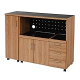 JKプラン Keittio 北欧キッチンシリーズ 幅120 キッチンカウンター レンジ収納 収納庫付き ウォールナット調 北欧デザイン スライド レンジ台 引き出し付き FAP-0030SET-NABK