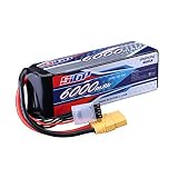 SIGP 4S リポバッテリー14.8V 6000mAh 70C ソフトパック（XT90 コネクター付き）RC カートラックタンクボートレース趣味用