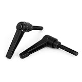 uxcell M6 x 30mm　オスねじ旋盤　金属　調整可能　ハンドルレバーグリップ　2個入り