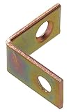 The Hillman Group 592586 Corner Brace, Zinc, and Yellow Dichromate 1.5-Inch, by 1/2-Inch, 4-Pack [並行