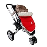 7 A.M. ENFANT Lamb Pod Cover for Strollers and Car-Seats, Red, Medium/Large by 7A.M. Enfant [並行輸入品]