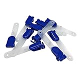 A-CRAFT ハンドクリップ 同色10個セット 移動ポケット 会議 セミナー (ブルー)