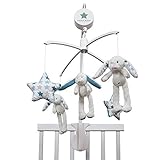Little Dutch 4311 Musical Rabbit Mobile - Mixed Stars Mint by Little Dutch