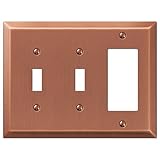 Amerelle 163ttrac世紀アンティーク銅スチール2 Toggle 1 Rocker Wallplate