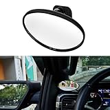 JOYTUTUS 車用補助ミラー インサイドミラー ベービーミラー 死角補う 車内用 運転席 助手席 Aピラー 貼り付けタイプ 視界拡大 360度回転 (円型)