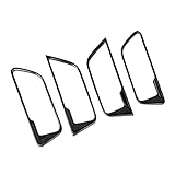 RUIQ トヨタ 新型 ハリアー 80系 専用 内装 フロント リア インナー ドアハンドル ガーニッシュToyota Harrier 専用 設計 (黒色)