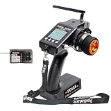 Radiolink RC4GS V3 5CH RC送信機、R6FGジャイロ防水受信機付き、FHSS 2.4GHz ラジコン プロポセット、電圧テレメトリー、400M遠距離制御、30モデルストレージ、RCカー・ボート・クローラー・ロボット対応【技適認定済】