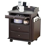 サイドワゴン 収納 ベッドサイド ベッドサイドワゴン ダークブラウン KP-4400DBR