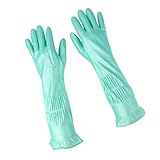 Perfk ラテックス製　作業用手袋　耐霜性　耐熱性　滑り防止　緑　39cm　全3サイズ - M