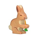 Holztiger Wooden Rabbit with Carrot by Holztiger [並行輸入品]