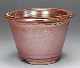 いよじ園 【盆栽鉢】 小石原焼/外縁丸深鉢 【辰砂釉】【左右10.5cm】【ミニ鉢～小鉢】