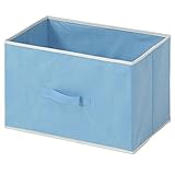 不二貿易 不織布 インナー ボックス 横型 幅35㎝ ブルー 83869