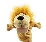 Remeehiハンドパペット パペット ぬいぐるみ 人形 ヌイグルミ マスコット アニマル 動物 どうぶつ ユニーク ヌイグルミ プレゼント カラフル ポップ　キリン　レオン　（金レオン）