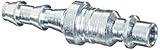 Dixon Valve D2B2 Steel Industrial Interchange Pneumatic Fitting, Nipple, 1/4 Coupling x 1/4 Push-Loc