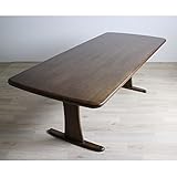 フェニックス ダイニングテーブル (200cm幅（ミディアムブラウン）)