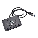 Perfk USB 3.0ハブ 4ポート USBハブスプリッター Macbookラップトップ PCコンピュータに対応 HDD