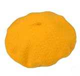 Plus Nao(プラスナオ) 子供用 ベレー帽 定番デザイン ベレーキャップ シンプル 無地 ウール 秋冬 レディース マニッシュ キッズ ジュニア 1 F