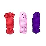 BESTOYARD SM 拘束ロープ 綿ロープ 縄 SMグッズ 緊縛 亀甲縛り M字開脚 過激 究極の緊縛美 使用簡単 束縛プレイ SM道具 夫婦 セックス 柔らかい綿 3個