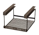 吊り戸棚 ワイヤー 収納 キッチン ダークブラウン 約24×26.5×17.5cm 54-26DBR