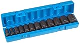 Grey Pneumatic Gy1202Sd .38 In. Dr. Sae 12 Pc. Semi-Deep Set