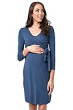 RIPE maternity バレエラップナーシング・マタニティワンピース サイズL インク W1798 授乳対応