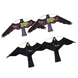 P Prettyia 生き生き　おもちゃ　ホークバードスクイラーカイト　大型　ナイロン生地　長持ち　軽量　4枚セット