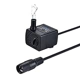 Decdeal ミニ 水中 ウォーターポンプ 超低音 リフト1.5M 200L / H DC 12V 魚釣り用 水族館 噴水 循環ポンプ