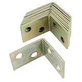 uxcell 25x25x16mm　棚受 アングルブラケット　90°メタル　１０個入り