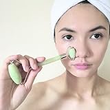 Echo & Kern 翡翠フェイスマッサジローラー Double head Jade Stone Derma Roller